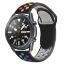 Strap-it® Strap-it Samsung Galaxy Watch 3 45mm Sportarmband (Schwarz / Bunt)
