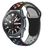 Strap-it® Strap-it Samsung Galaxy Watch 3 45mm Sportarmband (Schwarz / Bunt) Strap-it® Strap-it Samsung Galaxy Watch 3 45mm Sportarmband (Schwarz / Bunt)