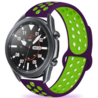 Strap-it® Strap-it Samsung Galaxy Watch 3 45mm Sportarmband (Lila / Grün)