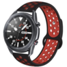 Strap-it® Strap-it Samsung Galaxy Watch 3 45mm Sportarmband (Schwarz / Rot) Strap-it® Strap-it Samsung Galaxy Watch 3 45mm Sportarmband (Schwarz / Rot)
