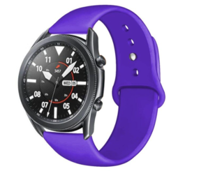 Strap-it® Samsung Galaxy Watch 3 45mm Sportarmband (Lila) Strap-it® Samsung Galaxy Watch 3 45mm Sportarmband (Lila)