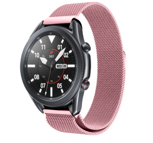 Strap-it® Strap-it Samsung Galaxy Watch 3 45mm Milanese Armband (Pink)