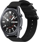 Strap-it® Strap-it Samsung Galaxy Watch 3 45mm Nylon schnallenband (Schwarz)