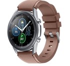 Strap-it® Strap-it Samsung Galaxy Watch 3 45mm Armband Silikon (KaffeeBraun)