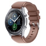 Strap-it® Samsung Galaxy Watch 3 45mm Armband Silikon (KaffeeBraun) Strap-it® Samsung Galaxy Watch 3 45mm Armband Silikon (KaffeeBraun)
