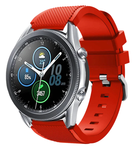 Strap-it® Strap-it Samsung Galaxy Watch 3 45mm Armband Silikon (Rot)