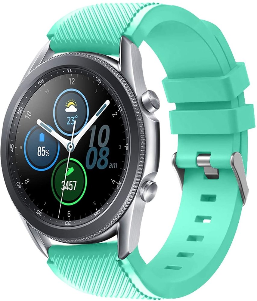 Strap-it® Strap-it Samsung Galaxy Watch 3 45mm Armband Silikon (Aqua)