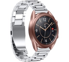 Strap-it® Samsung Galaxy Watch 3 41mm Gliederarmband (Silber) Strap-it® Samsung Galaxy Watch 3 41mm Gliederarmband (Silber)