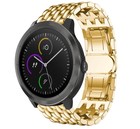 Strap-it® Strap-it Garmin Vivomove HR Drachenband aus Stahl (Gold)