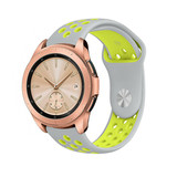 Strap-it® Samsung Galaxy Watch 42mm Sportarmband (Grau / Gelb) Strap-it® Samsung Galaxy Watch 42mm Sportarmband (Grau / Gelb)