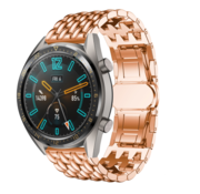 Strap-it® Huawei Watch GT / GT 2 Drache Gliederarmband (Roségold)