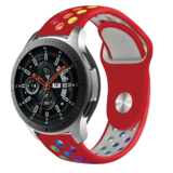 Strap-it® Samsung Galaxy Watch 46mm Sportarmband (Rot Bunt) Strap-it® Samsung Galaxy Watch 46mm Sportarmband (Rot Bunt)