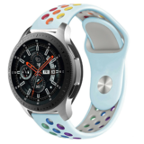 Strap-it® Samsung Galaxy Watch 46mm Sportarmband (Hellblau Bunt) Strap-it® Samsung Galaxy Watch 46mm Sportarmband (Hellblau Bunt)