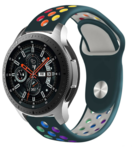 Strap-it® Strap-it Samsung Galaxy Watch 46mm Sportarmband (kieferngrün Bunt)
