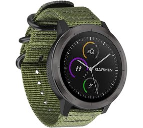 Strap-it® Garmin Venu (SQ) Nylon Schnallenarmband (Grün) Strap-it® Garmin Venu (SQ) Nylon Schnallenarmband (Grün)