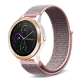 Strap-it® Garmin Venu (SQ) Armband Nylon (Rosa Sand) Strap-it® Garmin Venu (SQ) Armband Nylon (Rosa Sand)