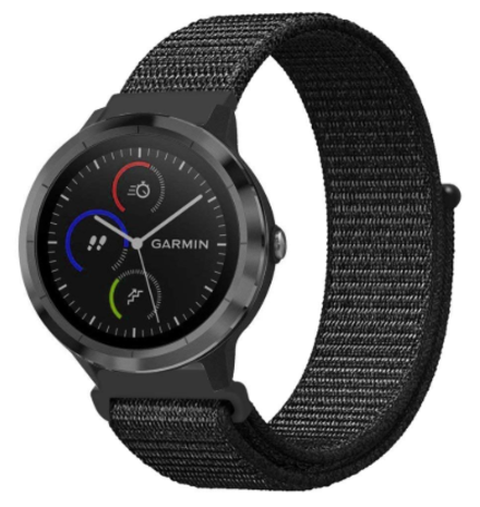 Strap-it® Strap-it Garmin Venu (SQ) Armband Nylon (Schwarz) Strap-it® Strap-it Garmin Venu (SQ) Armband Nylon (Schwarz)