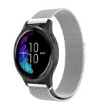 Strap-it® Garmin Venu (SQ) Milanese Band (Silber) Strap-it® Garmin Venu (SQ) Milanese Band (Silber)