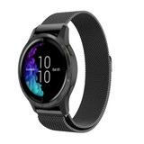 Strap-it® Garmin Venu (SQ) Milanese Armband (Schwarz) Strap-it® Garmin Venu (SQ) Milanese Armband (Schwarz)