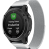 Strap-it® Strap-it Garmin Fenix 5 (Plus) / 6 (Pro) Milanese Band (Silber) Strap-it® Strap-it Garmin Fenix 5 (Plus) / 6 (Pro) Milanese Band (Silber)