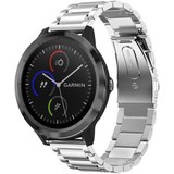 Strap-it® Garmin Vivomove 3s Gliederarmband - 39mm - Silber Strap-it® Garmin Vivomove 3s Gliederarmband - 39mm - Silber