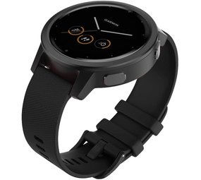 Strap-it® Garmin Vivomove 3s Armband Silikon - 39mm - Schwarz