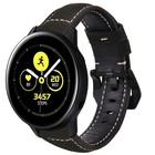Strap-it® Strap-it Samsung Galaxy Watch Active / Active 2 Armband Leder (Schwarz)
