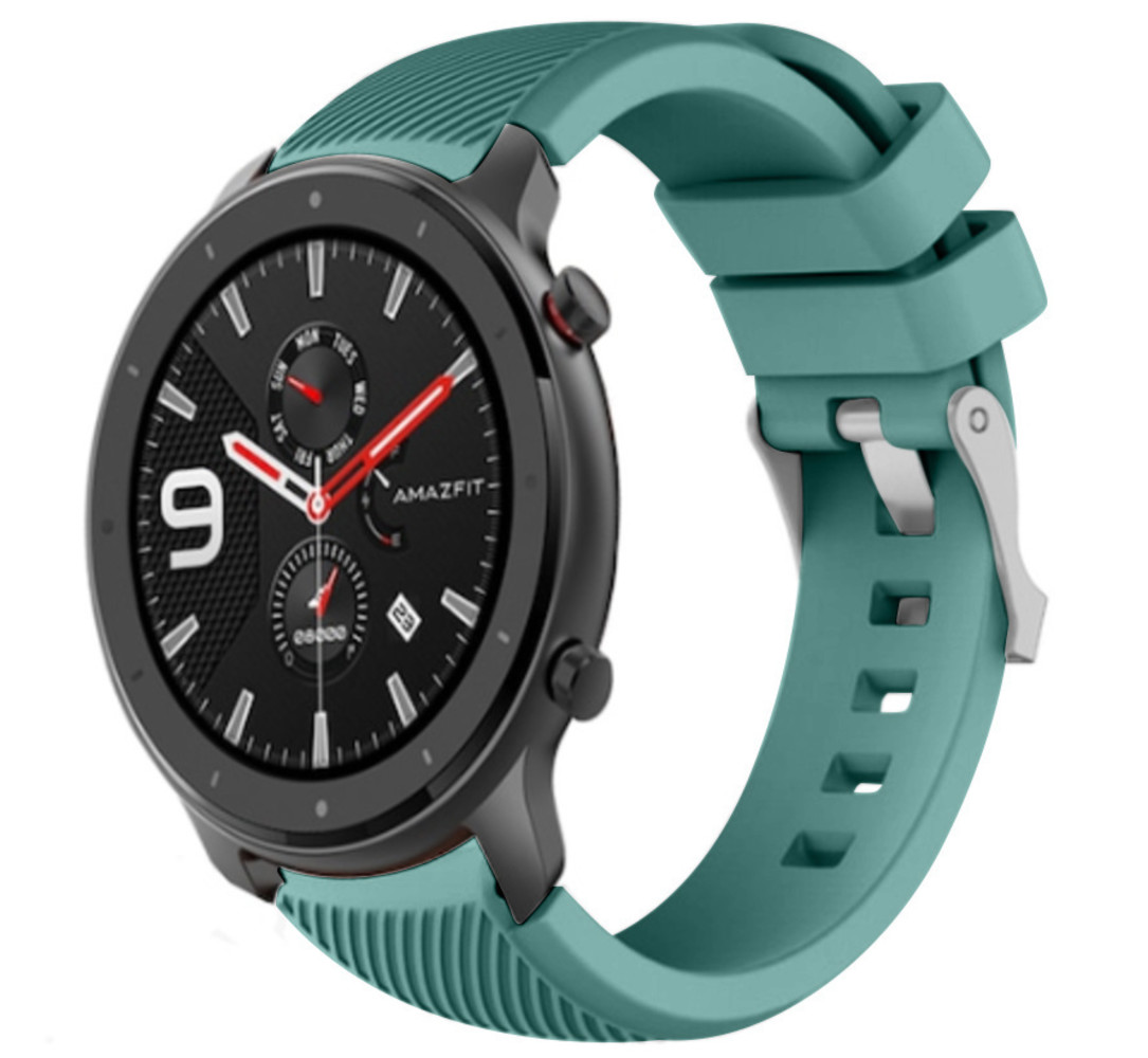 Strap-it® Strap-it Xiaomi Amazfit GTR Armband Silikon (Kieferngrün)