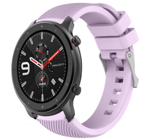 Strap-it® Strap-it Xiaomi Amazfit GTR Armband Silikon (Lila)