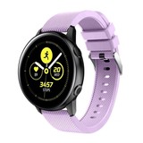 Strap-it® Samsung Galaxy Watch Active / Active 2 Armband Silikon (Lila) Strap-it® Samsung Galaxy Watch Active / Active 2 Armband Silikon (Lila)