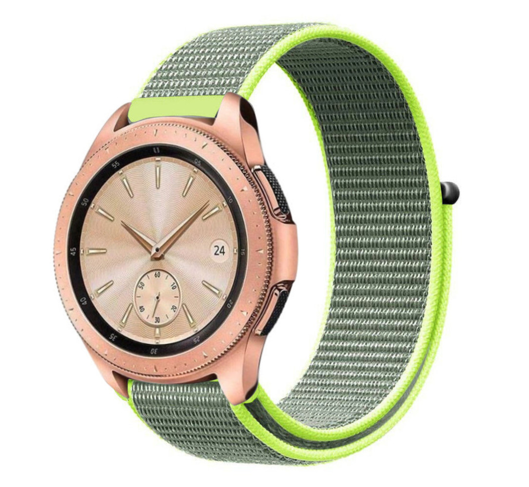 Strap-it® Strap-it Samsung Galaxy Watch 42mm Armband Nylon (Fluoreszierend)