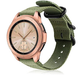 Strap-it® Samsung Galaxy Watch 42mm Nylon-Schnallenarmband (Grün) Strap-it® Samsung Galaxy Watch 42mm Nylon-Schnallenarmband (Grün)