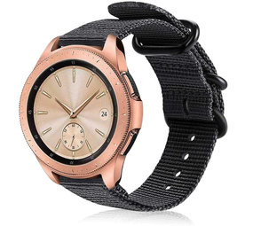 Strap-it® Samsung Galaxy Watch 42mm Nylon-Schnallenarmband (Schwarz) Strap-it® Samsung Galaxy Watch 42mm Nylon-Schnallenarmband (Schwarz)