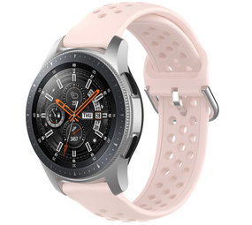 Strap-it® Samsung Galaxy Watch 46mm Silikonarmband mit Löchern (Hellrosa) Strap-it® Samsung Galaxy Watch 46mm Silikonarmband mit Löchern (Hellrosa)