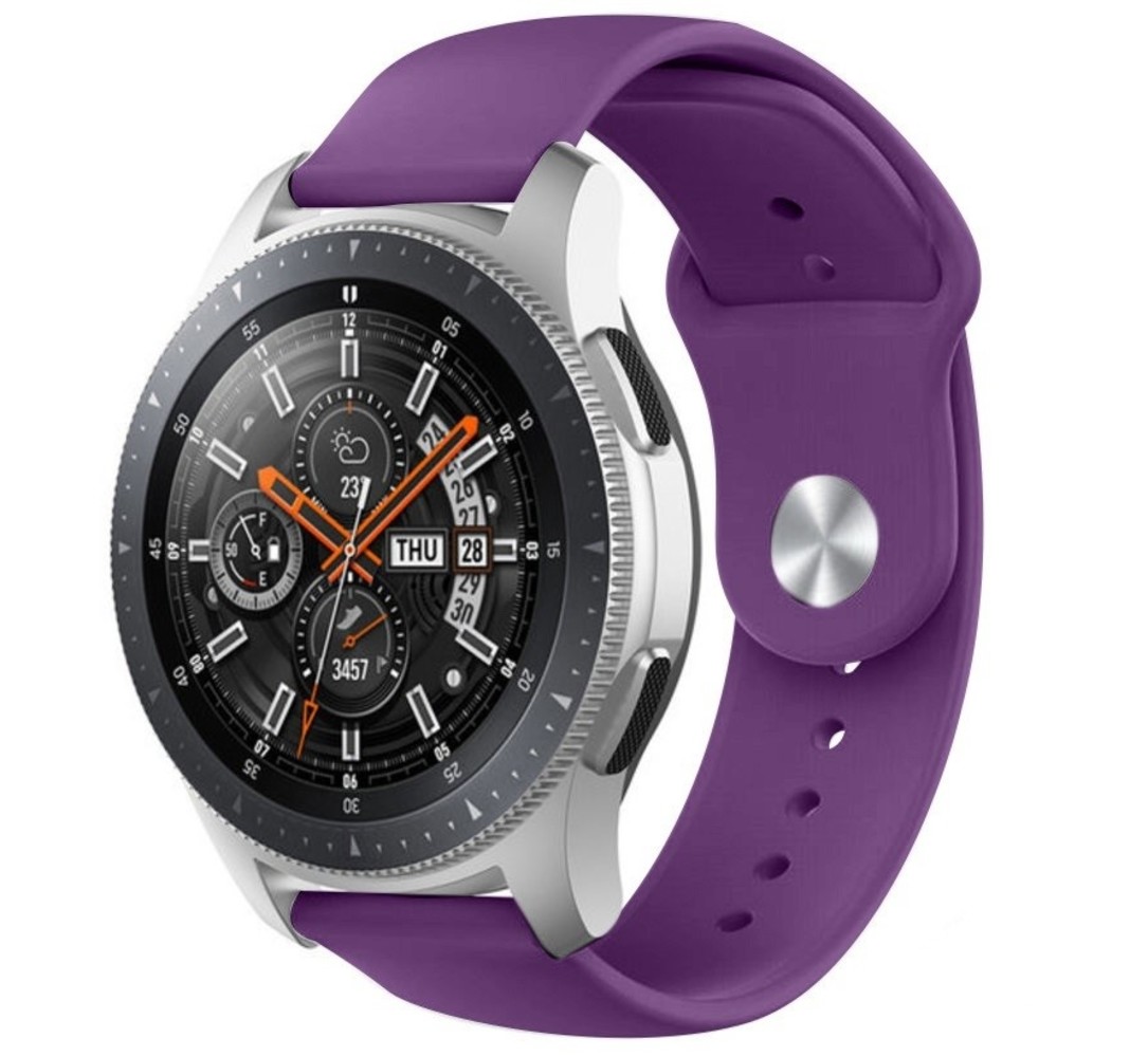 Strap-it® Strap-it Samsung Galaxy Watch 46mm Sportarmband (Lila)