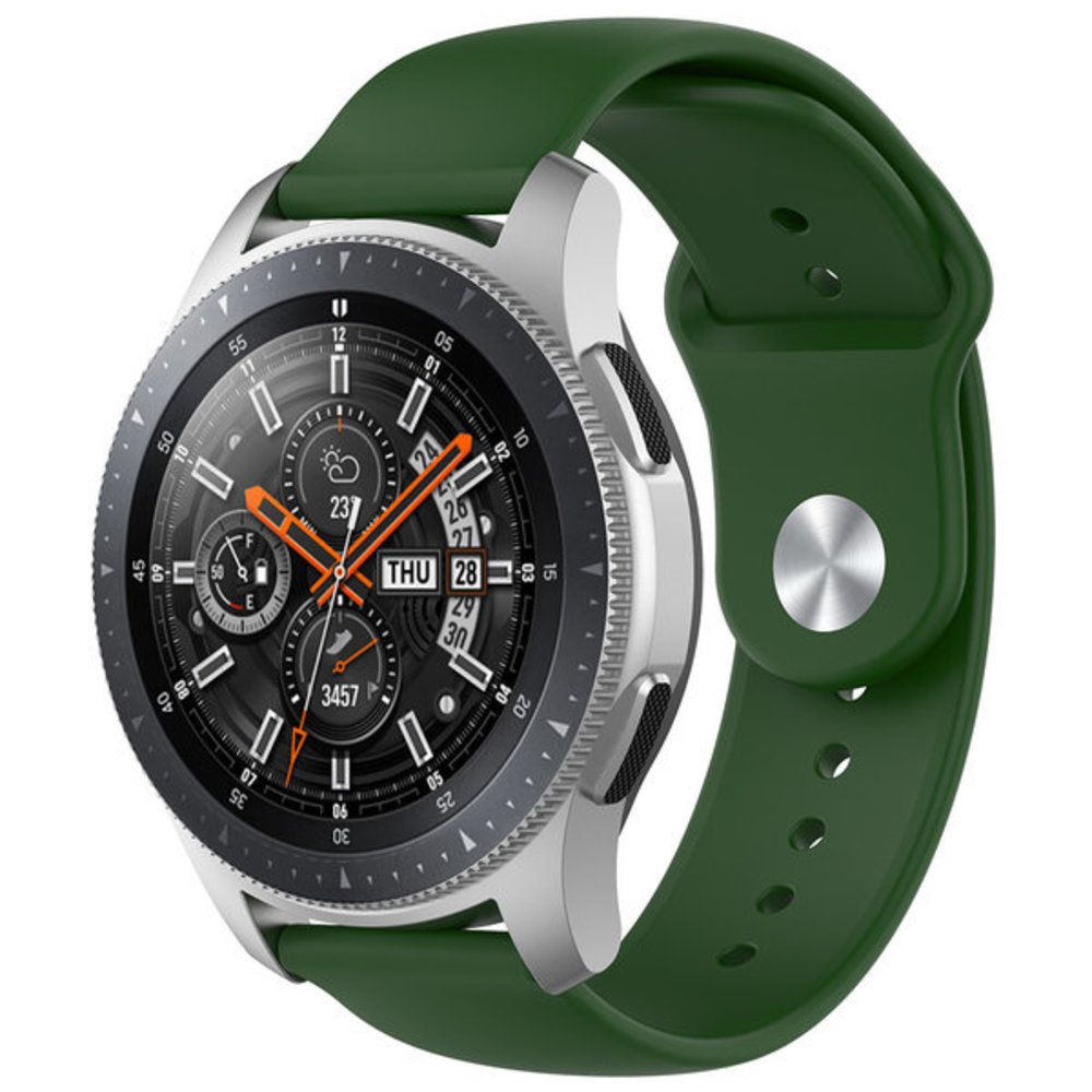 Strap-it® Strap-it Samsung Galaxy Watch 46mm Sportarmband (Armeegrün)