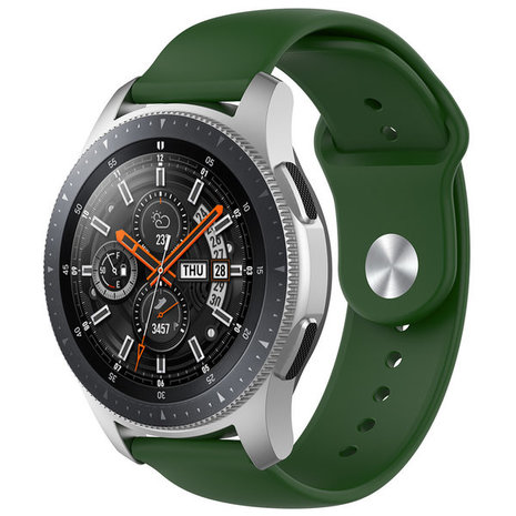 Strap-it® Strap-it Samsung Galaxy Watch 46mm Sportarmband (Armeegrün)