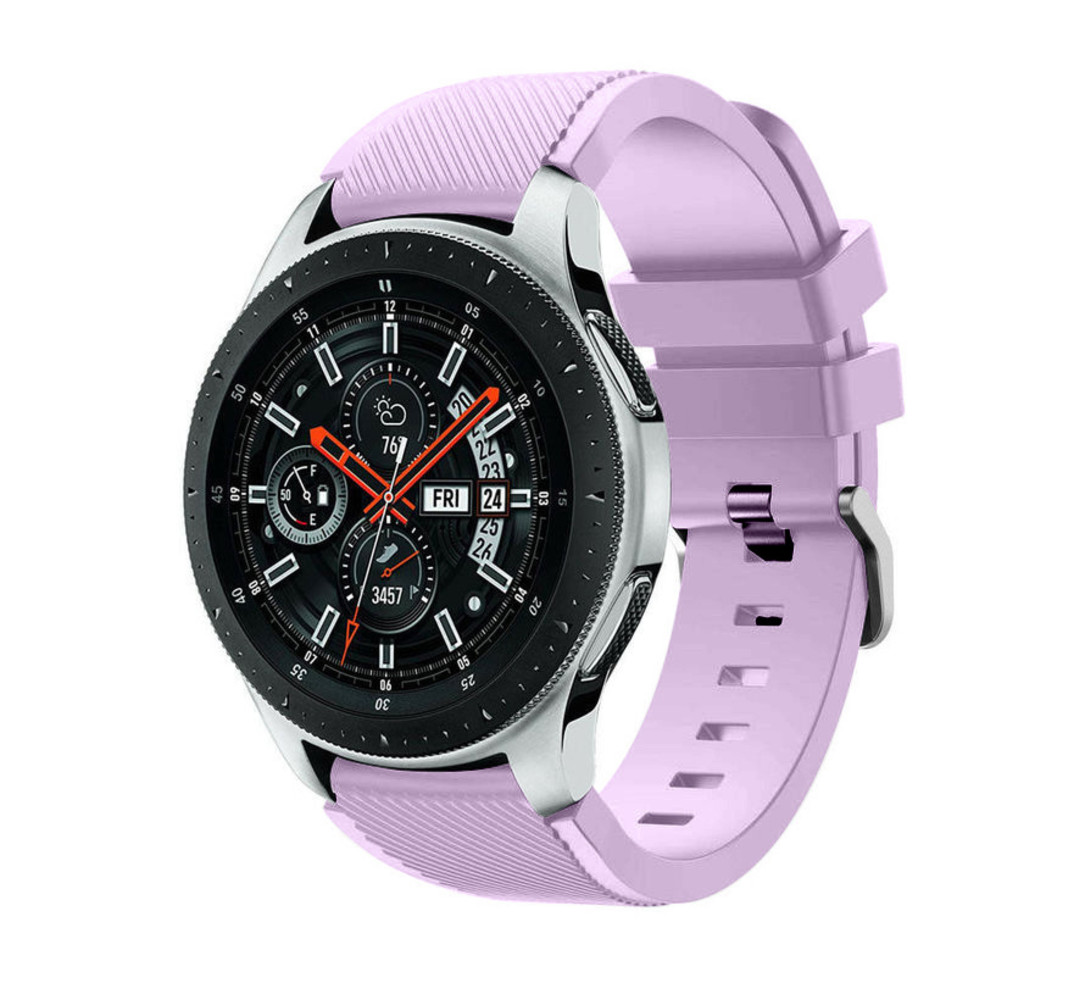 Strap-it® Strap-it Samsung Galaxy Watch 46mm Armband Silikon (Lila)