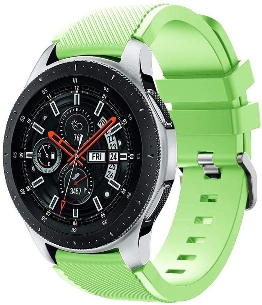 Strap-it® Strap-it Samsung Galaxy Watch 46mm Armband Silikon (Hellgrün)