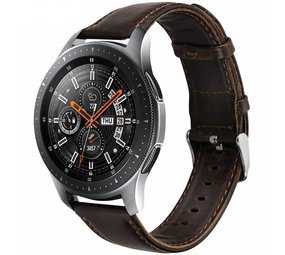 Strap-it® Samsung Galaxy Watch 46mm Armband Leder (Dunkelbraun) Strap-it® Samsung Galaxy Watch 46mm Armband Leder (Dunkelbraun)