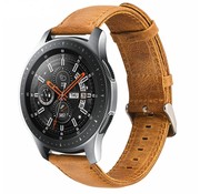 Strap-it® Samsung Galaxy Watch 46mm Armband Leder (Braun)