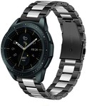 Strap-it® Strap-it Samsung Galaxy Watch 42mm Gliederarmband (Schwarz / Silber)