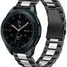 Strap-it® Strap-it Samsung Galaxy Watch 42mm Gliederarmband (Schwarz / Silber) Strap-it® Strap-it Samsung Galaxy Watch 42mm Gliederarmband (Schwarz / Silber)