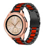 Strap-it® Strap-it Samsung Galaxy Watch 42mm Gliederarmband (Schwarz / Rot) Strap-it® Strap-it Samsung Galaxy Watch 42mm Gliederarmband (Schwarz / Rot)