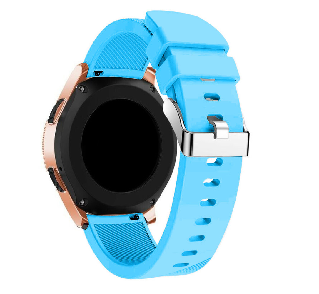 Strap-it® Strap-it Samsung Galaxy Watch 42 mm Armband Silikon (Hellblau)