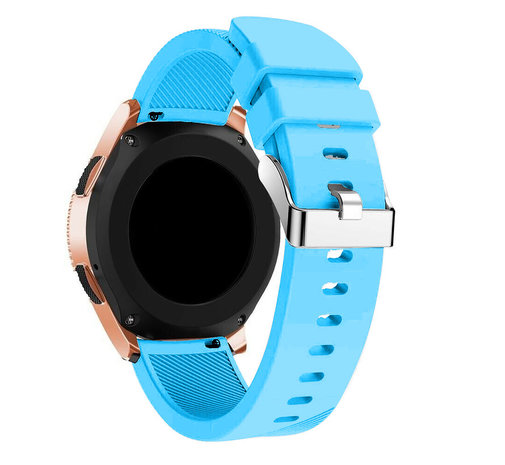Strap-it® Strap-it Samsung Galaxy Watch 42 mm Armband Silikon (Hellblau)