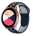 Strap-it® Strap-it Samsung Galaxy Watch Active / Active 2 Sportarmband (Bunt Dunkelblau)