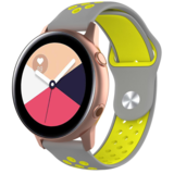 Strap-it® Samsung Galaxy Watch Active / Active 2 Sportarmband (Grau Gelb) Strap-it® Samsung Galaxy Watch Active / Active 2 Sportarmband (Grau Gelb)