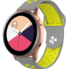 Strap-it® Strap-it Samsung Galaxy Watch Active / Active 2 Sportarmband (Grau Gelb)