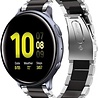 Strap-it® Strap-it Samsung Galaxy Watch Active / Active 2 Gliederamband (Silber / Schwarz) Strap-it® Strap-it Samsung Galaxy Watch Active / Active 2 Gliederamband (Silber / Schwarz)
